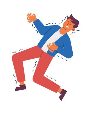 Titreyen vektör izole edilmiş epilepsi hastası.