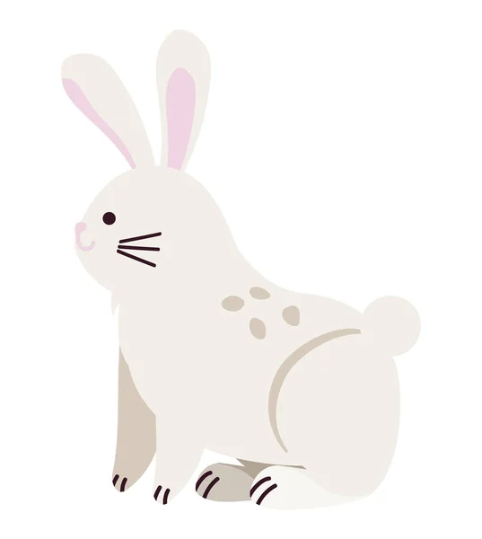 Arktisches Tier Kaninchen Illustration Design — Stockvektor