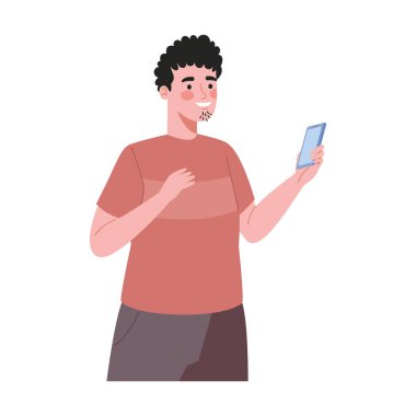 Gezici illüstrasyonu olan dünya çapında iletişim elemanı