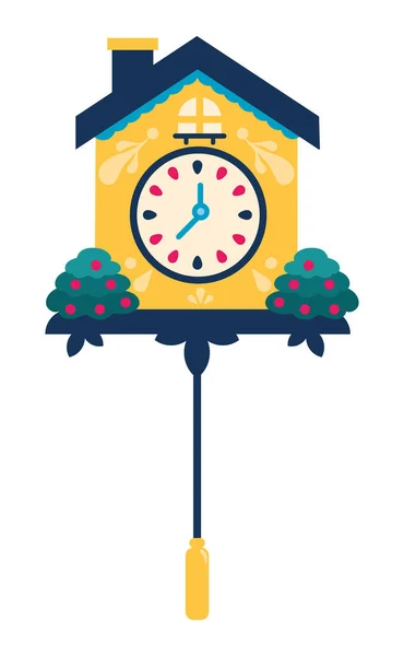 Allemagne Coucou Horloge Mur Illustration — Image vectorielle