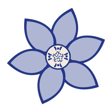 Mavi renk vektörlü Çin porseleni.