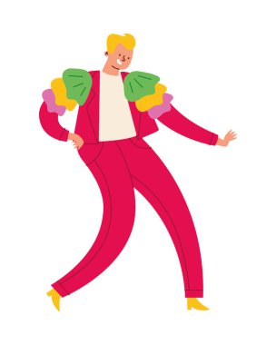 feria cali dansçı tasarım vektörü izole