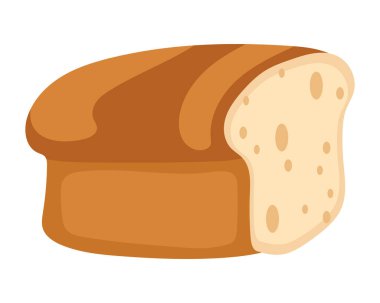 taze ekmek vektörü izole edildi