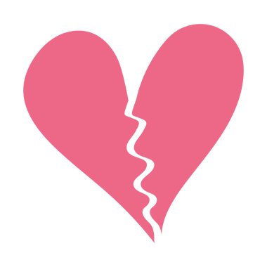 Kırık kalp çizimi tasarımı