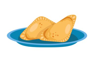 Şili böreği yemek çizimi tasarımı