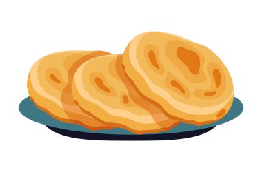 Şili sopaipillas illüstrasyon tasarım vektörü