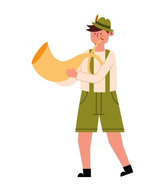 Almanların deri pantolon ve boynuz taşıyıcıları izole edildi.