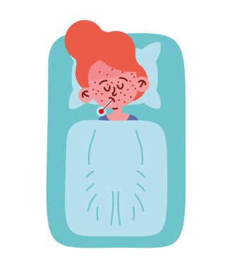 Kawasaki hastalığının izole edilmiş bir çocuk vektörü tasarımı