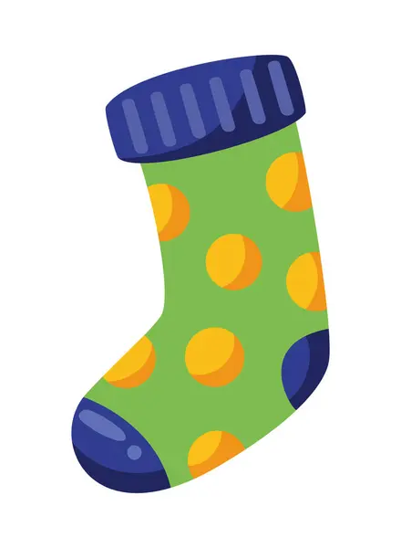 Syndrome Sock Dots Vector Isolated — Stock Vector