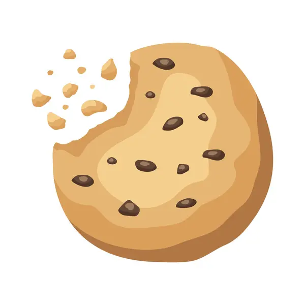 Cookie Doce Ilustração Vetor Isolado — Vetor de Stock