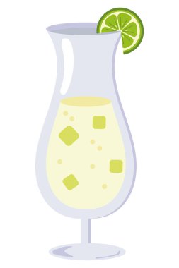 caipirinha cam tasarım vektörü izole edildi