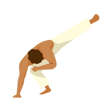 Capoeira çizim tasarımı yapan adam