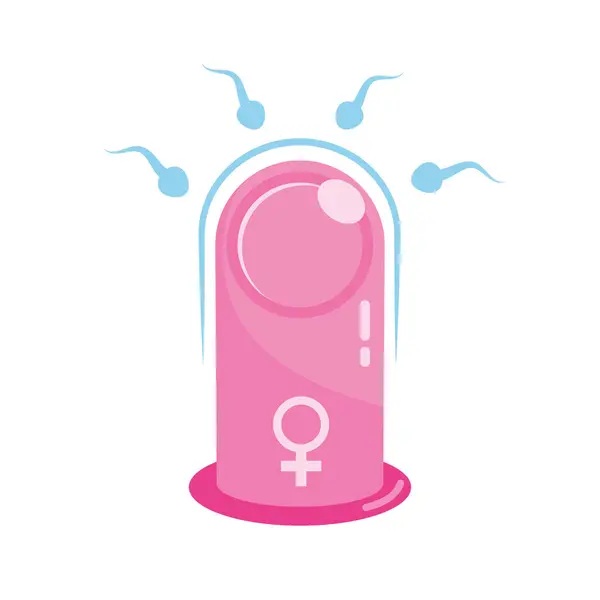 Contraceptive Condom Birth Control Illustration — Stock Vector