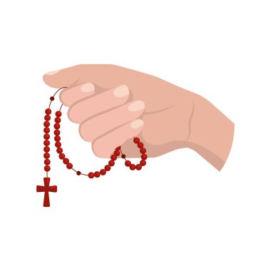 Tespih dini tasarım, izole edilmiş.