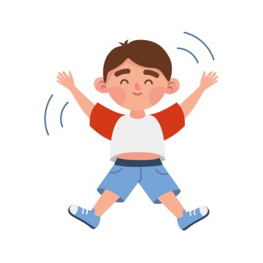 otistik çocuk tasarımı çizimi izole edildi