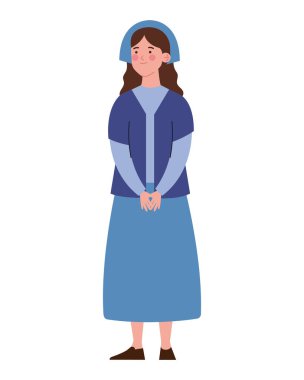 Yahudi kadın resimden soyutlanmış.