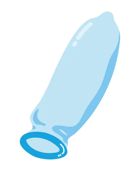 Antikoncepční Kondom Metoda Izolovaný Design — Stockový vektor
