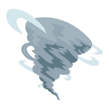 Kasırga iklim fenomeni doğa izole ikonu