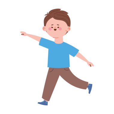 Down sendromu küçük çocuk çizimi tasarımı