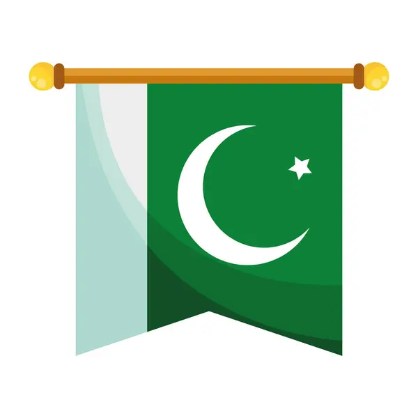 Pakistan Tag Festliche Illustration Vektor — Stockvektor