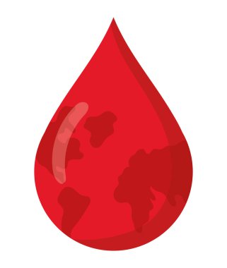 Dünya hemofili günü kutlama illüstrasyon vektörü