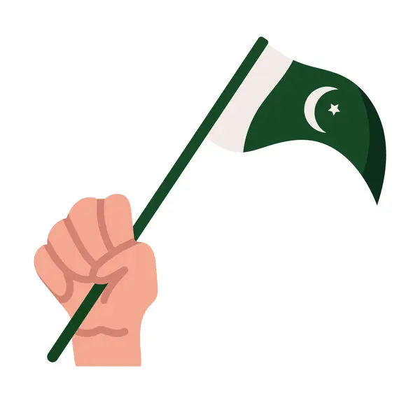 Pakistan Tag Patriotismus Illustration Vektor — Stockvektor