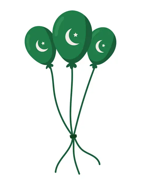 Pakistan Tag Feier Illustration Vektor — Stockvektor