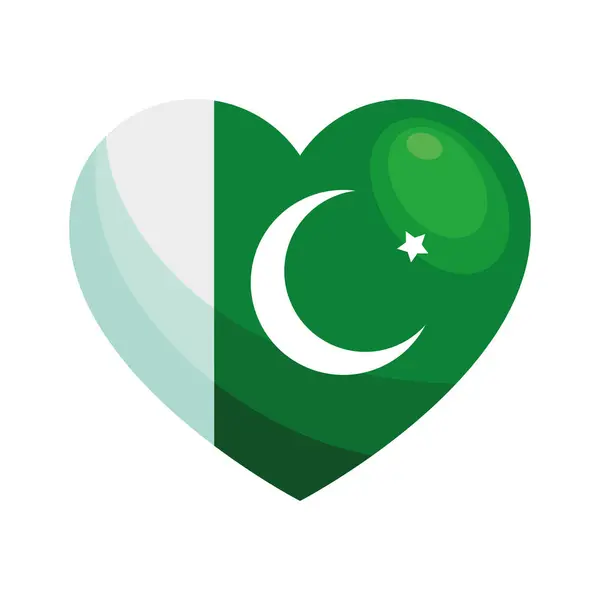 Pakistan Tag Unabhängigkeit Illustration Vektor — Stockvektor
