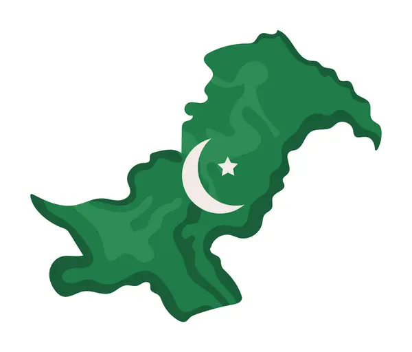 Χώρα Ημέρα Πακιστάν Εικονογράφηση Διάνυσμα — Διανυσματικό Αρχείο