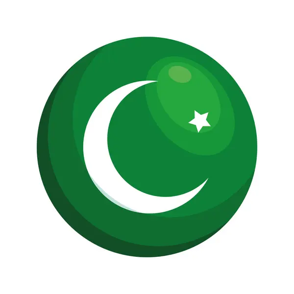 Pakistan Giorno Illustrazione Vettoriale Design — Vettoriale Stock
