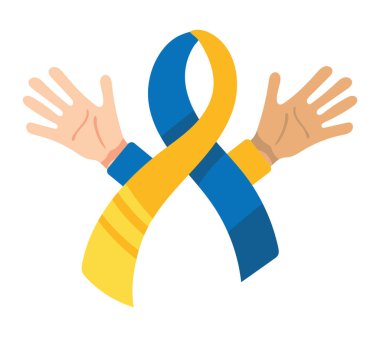 down sendromu gündüz farkındalığı illüstrasyon vektörü