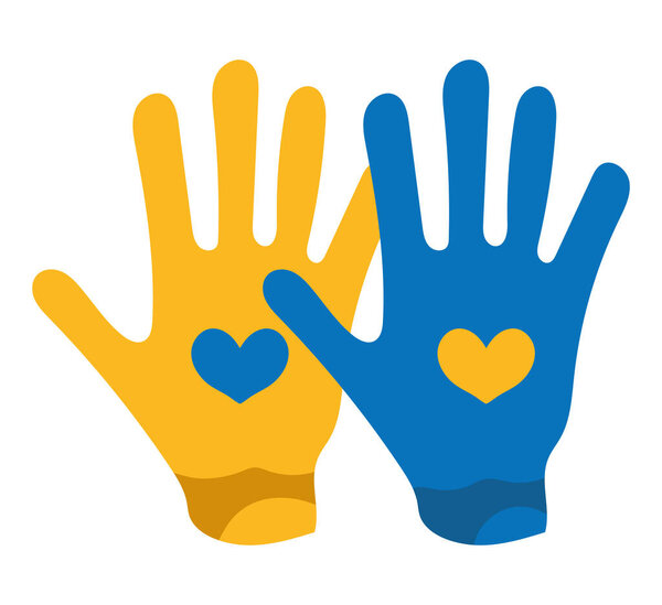 down syndrome day hands illustration