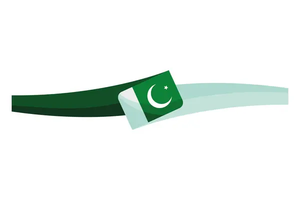 Pakistan Dag Parti Illustration Vektor — Stock vektor