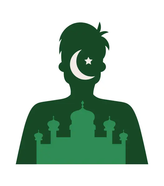 Pakistan Día Independencia Ilustración Vector — Vector de stock