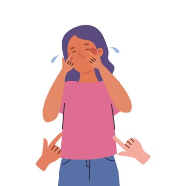 Kadın izole edilmiş ayrımcılık sahnesi