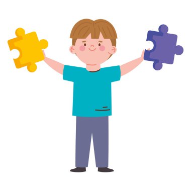 Otistik çocuk yalnız başına ellerini kaldırdı.