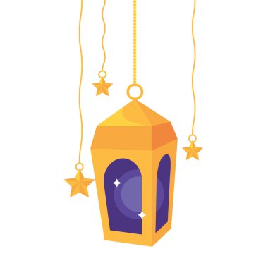 Ramazan Kareem lambası izole bir illüstrasyon