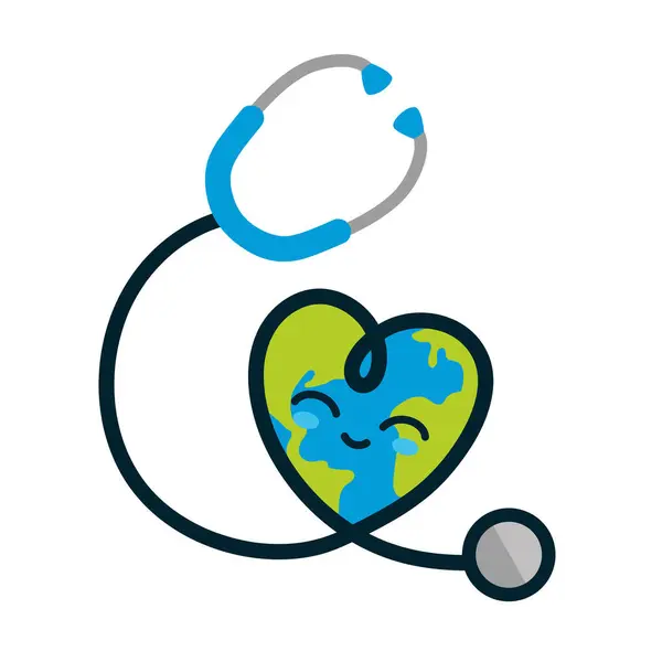 Illustration Thème Journée Mondiale Santé — Image vectorielle