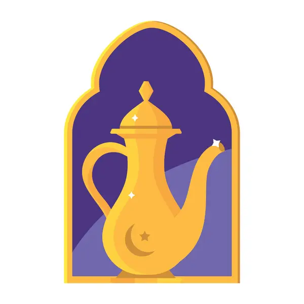 Ramadan Kareem Decorazione Isolato Illustrazione — Vettoriale Stock