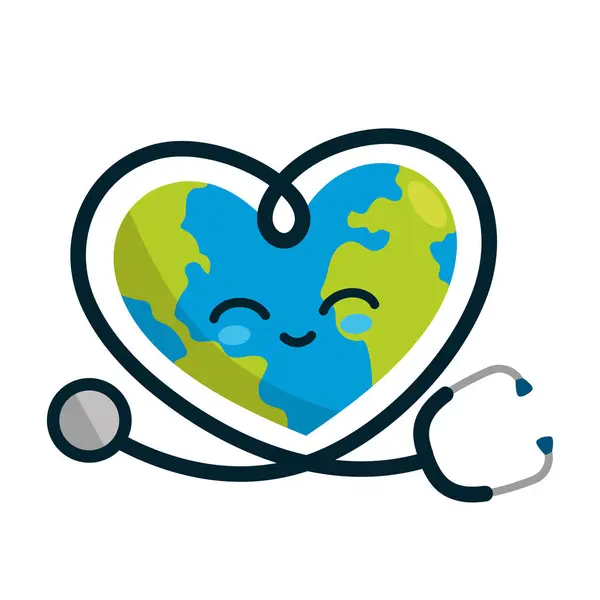 Illustration Conception Journée Mondiale Santé — Image vectorielle
