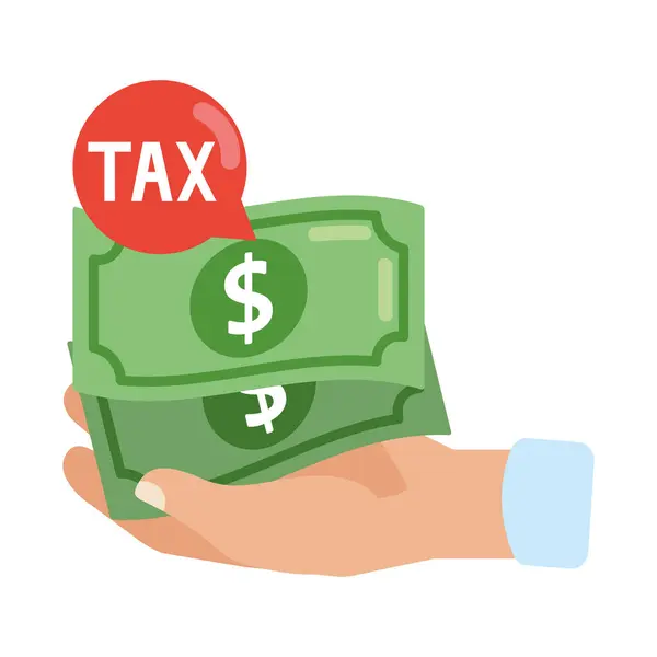 Návrh Daňové Den Platby Ilustrace Vektorová Grafika