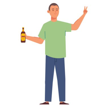 Bekarlığa veda partisi adamı mutlu tasarım