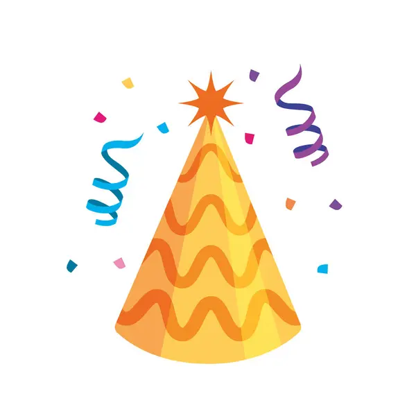 Birthday Party Hat Isolated Design Stock Illustration