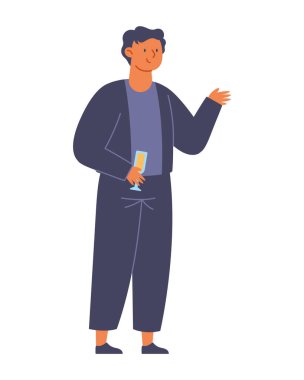 Bekarlığa veda partisi adamı yalnız duruyor.