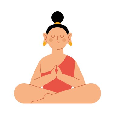 waisak budha meditasyon resimleme tasarımı