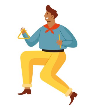 Festa junina erkek karakter çizimi tasarımı