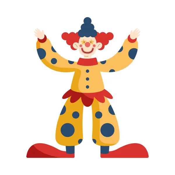 День Народження Клоун Смішний Персонаж Ізольований Ліцензійні Стокові Вектори