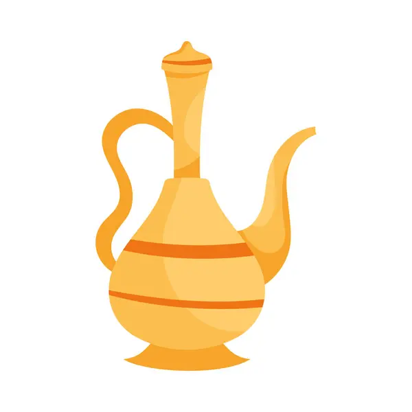 阿拉伯茶壶图解矢量 免版税图库矢量图片