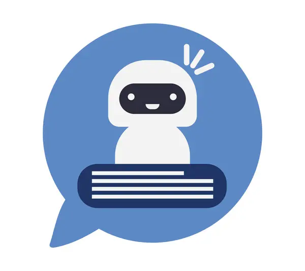 Chatbot 디지털 일러스트 디자인 스톡 일러스트레이션