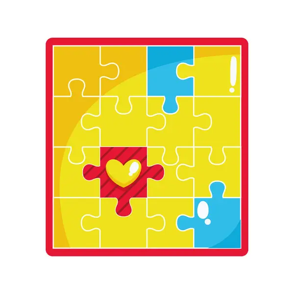 Puzzleteile Zur Illustration Von Autismus Vektor Stockillustration